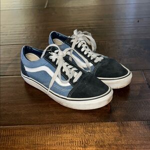 Vans Black and Blue Sneakers